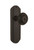 Nostalgic Warehouse - Deco Plate Privacy Meadows Door Knob in Oil-Rubbed Bronze - DECMEA - 705545 - 2 3/8" Backset