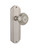 Nostalgic Warehouse - Deco Plate Privacy Meadows Door Knob in Satin Nickel - DECMEA - 705547 - 2 3/8" Backset