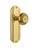 Nostalgic Warehouse - Deco Plate Single Dummy Meadows Door Knob in Polished Brass - DECMEA - 706370