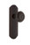 Nostalgic Warehouse - Deco Plate Single Dummy Meadows Door Knob in Timeless Bronze - DECMEA - 707934