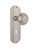 Nostalgic Warehouse - Deco Plate with Keyhole Double Dummy Meadows Door Knob in Satin Nickel - DECMEA - 706389