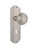 Nostalgic Warehouse - Deco Plate with Keyhole Passage Mission Door Knob in Satin Nickel - DECMIS - 705944 - 2 3/8" Backset