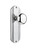 Nostalgic Warehouse - Deco Plate Passage New York Door Knob in Bright Chrome - DECNYK - 705351 - 2 3/8" Backset