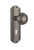 Nostalgic Warehouse - Deco Plate with Keyhole Double Dummy Mission Door Knob in Antique Pewter - DECMIS - 706861