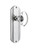 Nostalgic Warehouse - Deco Plate Single Dummy Oval Clear Crystal Glass Door Knob in Bright Chrome - DECOCC - 706636