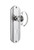 Nostalgic Warehouse - Deco Plate Interior Mortise Oval Clear Crystal Glass Door Knob in Bright Chrome - DECOCC - 711713 - 2 1/4" Backset