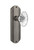 Nostalgic Warehouse - Deco Plate Double Dummy Oval Fluted Crystal Glass Door Knob in Antique Pewter - DECOFC - 706696