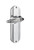 Nostalgic Warehouse - Deco Plate Privacy Parlor Lever in Bright Chrome - DECPRL - 706017 - 2 3/8" Backset