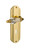 Nostalgic Warehouse - Deco Plate with Keyhole Single Dummy Parlor Lever in Unlacquered Brass - DECPRL - 706936