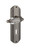 Nostalgic Warehouse - Deco Plate Interior Mortise Parlor Lever in Antique Pewter - DECPRL - 706950 - 2 1/4" Backset