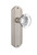 Nostalgic Warehouse - Deco Plate Single Dummy Round Clear Crystal Glass Door Knob in Satin Nickel - DECRCC - 706776