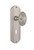 Nostalgic Warehouse - Deco Plate with Keyhole Passage Victorian Door Knob in Satin Nickel - DECVIC - 705589 - 2 3/8" Backset
