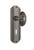 Nostalgic Warehouse - Deco Plate with Keyhole Passage Victorian Door Knob in Antique Pewter - DECVIC - 710593 - 2 3/4" Backset