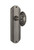 Nostalgic Warehouse - Deco Plate Privacy Victorian Door Knob in Antique Pewter - DECVIC - 714920 - 2 3/4" Backset