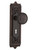 Nostalgic Warehouse - Egg & Dart Plate Interior Mortise Craftsman Door Knob in Timeless Bronze - EADCRA - 703851 - 2 1/4" Backset