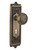 Nostalgic Warehouse - Egg & Dart Plate Interior Mortise Craftsman Door Knob in Antique Brass - EADCRA - 716578 - 2 1/4" Backset