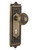Nostalgic Warehouse - Egg & Dart Plate Interior Mortise Egg & Dart Door Knob in Antique Brass - EADEAD - 701912 - 2 1/4" Backset