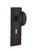 Nostalgic Warehouse - Mission Plate with Keyhole Passage Homestead Door Knob in Satin Nickel - MISHOM - 715881 - 2 3/8" Backset