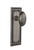 Nostalgic Warehouse - Mission Plate Privacy Homestead Door Knob in Antique Pewter - MISHOM - 716199 - 2 3/8" Backset
