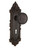 Nostalgic Warehouse - Victorian Plate Interior Mortise Craftsman Door Knob in Timeless Bronze - VICCRA - 708221 - 2 1/4" Backset