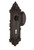 Nostalgic Warehouse - Victorian Plate with Keyhole Passage Homestead Door Knob in Timeless Bronze - VICHOM - 712786 - 2 3/4" Backset