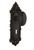 Nostalgic Warehouse - Victorian Plate with Keyhole Privacy Homestead Door Knob in Oil-Rubbed Bronze - VICHOM - 704027 - 2 3/8" Backset