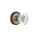 Nostalgic Warehouse - Classic Rosette Double Dummy Crystal Egg & Dart Knob in Antique Brass - CLACED - 750845