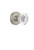 Nostalgic Warehouse - Classic Rosette Interior Mortise Crystal Egg & Dart Knob in Satin Nickel - CLACED - 751630 - 2 1/4" Backset