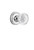 Nostalgic Warehouse - Classic Rosette Interior Mortise Crystal Meadows Knob in Bright Chrome - CLACME - 753207 - 2 1/4" Backset