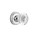 Nostalgic Warehouse - Classic Rosette Passage Crystal Egg & Dart Knob in Bright Chrome - CLACED - 750094 - 2 3/8" Backset