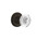 Nostalgic Warehouse - Classic Rosette Passage Crystal Egg & Dart Knob in Oil-Rubbed Bronze - CLACED - 750095 - 2 3/8" Backset