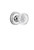 Nostalgic Warehouse - Classic Rosette Passage Crystal Meadows Knob in Bright Chrome - CLACME - 753225 - 2 3/8" Backset
