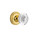 Nostalgic Warehouse - Classic Rosette Privacy Crystal Egg & Dart Knob in Polished Brass - CLACED - 751043 - 2 3/4" Backset