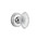 Nostalgic Warehouse - Classic Rosette Privacy Crystal Victorian Knob in Bright Chrome - CLACVI - 753630 - 2 3/4" Backset