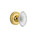 Nostalgic Warehouse - Classic Rosette Privacy Crystal Victorian Knob in Unlacquered Brass - CLACVI - 753635 - 2 3/4" Backset