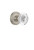 Nostalgic Warehouse - Classic Rosette Single Dummy Crystal Egg & Dart Knob in Satin Nickel - CLACED - 750694