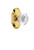 Nostalgic Warehouse - Cottage Plate Double Dummy Crystal Egg & Dart Knob in Polished Brass - COTCED - 750857