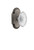 Nostalgic Warehouse - Cottage Plate Double Dummy Crystal Victorian Knob in Antique Pewter - COTCVI - 755108