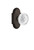 Nostalgic Warehouse - Cottage Plate Passage Crystal Meadows Knob in Oil-Rubbed Bronze - COTCME - 753128 - 2 3/8" Backset