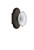 Nostalgic Warehouse - Cottage Plate Passage Crystal Victorian Knob in Oil-Rubbed Bronze - COTCVI - 754896 - 2 3/8" Backset