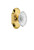 Nostalgic Warehouse - Cottage Plate Privacy Crystal Victorian Knob in Polished Brass - COTCVI - 754893 - 2 3/8" Backset