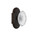 Nostalgic Warehouse - Cottage Plate Privacy Crystal Victorian Knob in Timeless Bronze - COTCVI - 754900 - 2 3/8" Backset