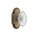 Nostalgic Warehouse - Cottage Plate Single Dummy Crystal Victorian Knob in Antique Brass - COTCVI - 755250