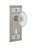 Nostalgic Warehouse - Craftsman Plate Interior Mortise Crystal Victorian Knob in Satin Nickel - CRACVI - 754805 - 2 1/4" Backset