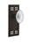 Nostalgic Warehouse - Craftsman Plate Passage Crystal Victorian Knob in Oil-Rubbed Bronze - CRACVI - 754876 - 2 3/8" Backset