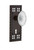 Nostalgic Warehouse - Craftsman Plate Passage with Keyhole Crystal Victorian Knob in Timeless Bronze - CRACVI - 754008 - 2 3/4" Backset