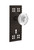 Nostalgic Warehouse - Craftsman Plate Privacy with Keyhole Crystal Egg & Dart Knob in Oil-Rubbed Bronze - CRACED - 751401 - 2 3/8" Backset