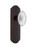 Nostalgic Warehouse - Deco Plate Double Dummy Crystal Victorian Knob in Timeless Bronze - DECCVI - 755023