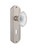 Nostalgic Warehouse - Deco Plate Passage with Keyhole Crystal Victorian Knob in Satin Nickel - DECCVI - 754262 - 2 3/8" Backset
