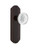 Nostalgic Warehouse - Deco Plate Privacy Crystal Meadows Knob in Timeless Bronze - DECCME - 753077 - 2 3/4" Backset